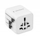 Gembird TPA-INT-01-W Universal travel power adapter, white Gembird TPA-INT-01-W Universal travel power adapter, white