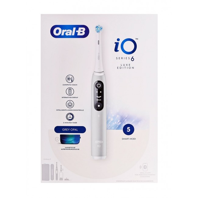 Oral-B iO Series 6 Grey Opal Luxe Edition electric toothbrush