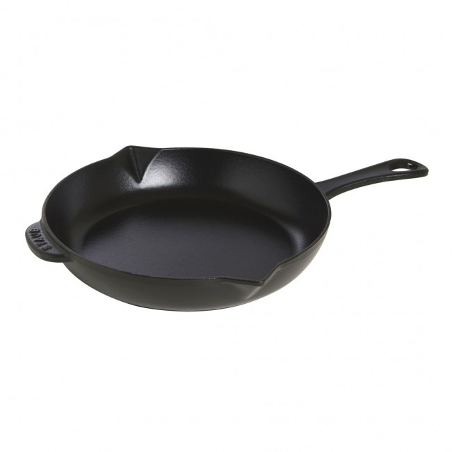 Staub Cast Iron Skillet with Metal Handle - 26 cm, Black Staub Cast Iron Skillet with Metal Handle - 26 cm, Black