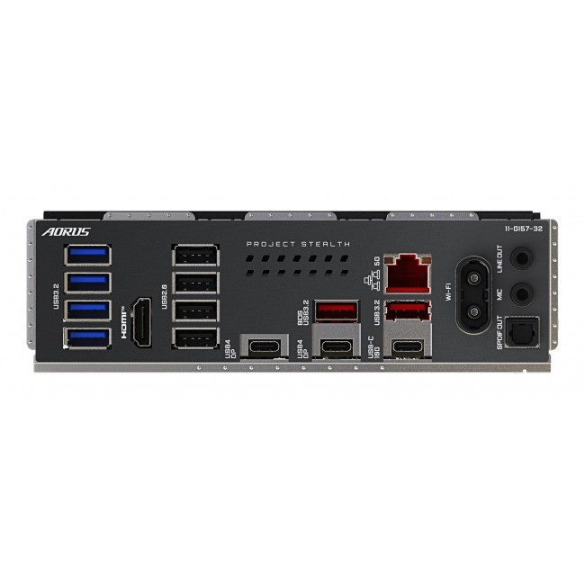 GIGABYTE X870 AORUS STEALTH Motherboard - Supports AMD Ryzen 9000 CPUs, 16+2+2 Phases Digital VRM, up to 8200Hz DDR5 (OC), 2xPCIe 5.0 + 2xPCIe 4.0, Wi-Fi 7, 5 GbE LAN, USB 4
