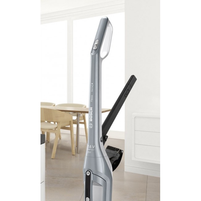 Bosch BCH3P210 stick vacuum/electric broom 2-in-1 stick vacuum AC/Battery Dry Bagless 0.4 L Black, Grey