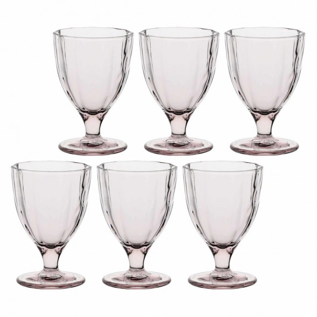 Set of 6 Amami glasses - Light pink, 300 ml