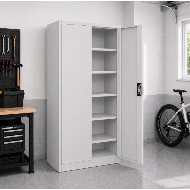 Iron Mate MARS Metal Garage Cabinet 185 x 90 x 45 Grey RAL7035 Iron Mate MARS Metal Garage Cabinet 185 x 90 x 45 Grey RAL7035