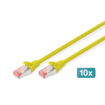 Digitus CAT 6 S/FTP patch cable, 10 pieces