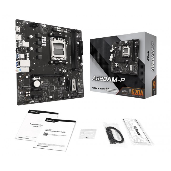 Asrock A620AM-P AMD A620A Socket AM5 micro ATX