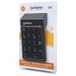 Manhattan Numeric Keypad, Wireless (2.4GHz), USB-A Micro Receiver, 18 Full Size Keys, Black, Membrane Key Switches, Auto Power Management, Range 10m, AAA Battery (included), Windows and Mac, Three Year Warranty