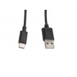 LANBERG USB CABLE 2.0 TYPE-C(M)-AM 1M, BLACK LANBERG USB CABLE 2.0 TYPE-C(M)-AM 1M, BLACK