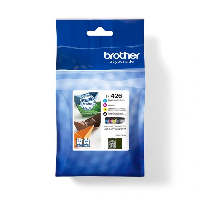 Brother LC426VAL ink cartridge 4 pc(s) Original Black, Cyan, Magenta, Yellow Brother LC426VAL ink cartridge 4 pc(s) Original Black, Cyan, Magenta, Yellow