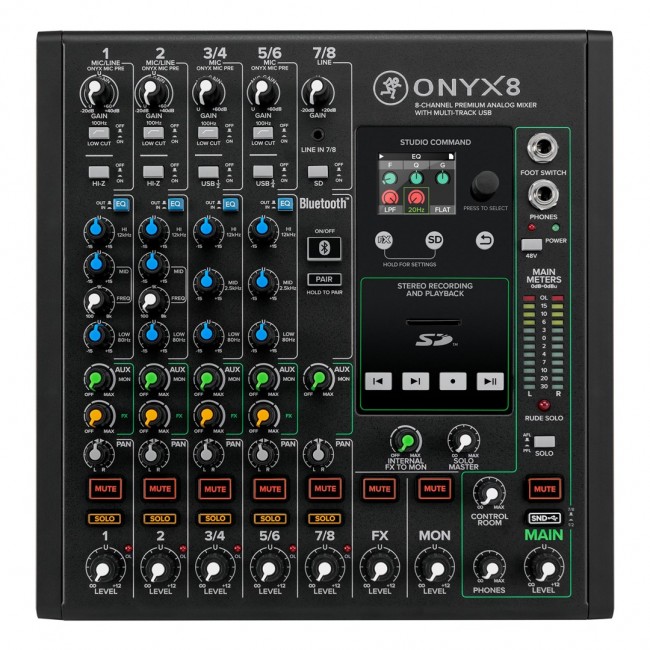Mackie ONYX 8 8 channels 20 - 30000 Hz Black