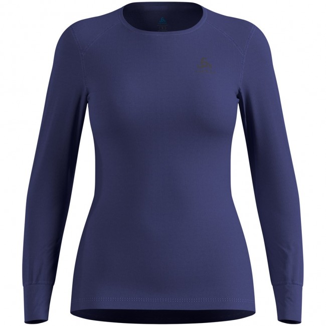 Odlo BL TOP crew neck s/s ACTIVE WARM long-sleeved thermal underwear, size M, blue Odlo BL TOP crew neck s/s ACTIVE WARM long-sleeved thermal underwear, size M, blue