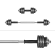 REBEL ACTIVE Adjustable dumbbells in a case 15 kg with a bar