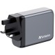 Verbatim GNC-100 GaN Charger 4 Port 100W USB A/C (EU/UK/US)