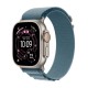 Apple Watch Ultra 3 GPS + Cellular 49mm Natural Titanium Case with Light Blue Alpine Loop - Small