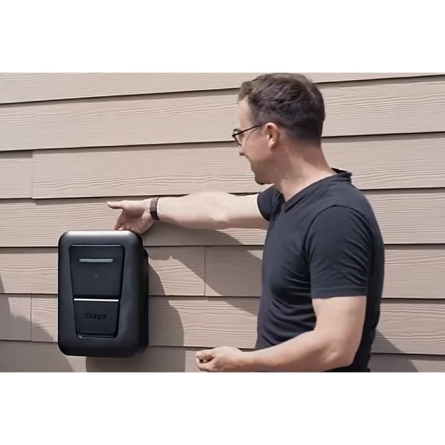 EVCS Hager witty one 11kW 3f RFID Bluetooth charging station with 6.5m T2 cable