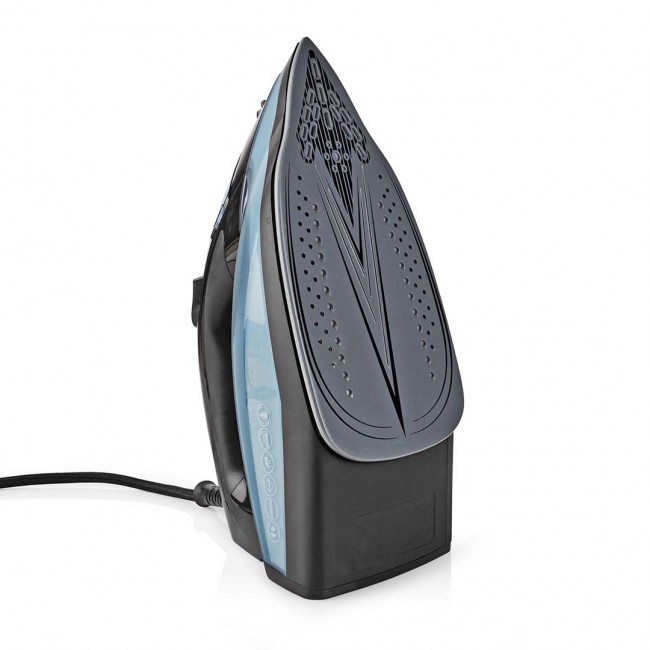 Nedis IRON2000 iron Dry iron Ceramic soleplate 2600 W Blue Nedis IRON2000 iron Dry iron Ceramic soleplate 2600 W Blue