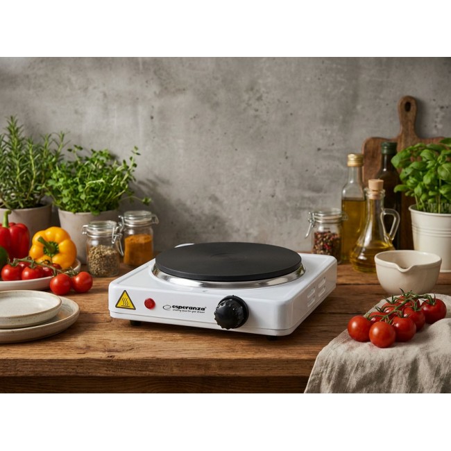 Esperanza EKH002W hob Black,White Countertop Sealed plate 1 zone(s)