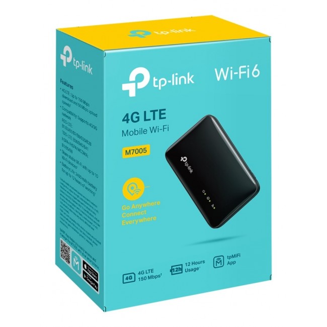 TP-Link M7005 wireless router Single-band (2.4 GHz) 4G Black