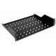 Equip Fixed Shelf 19', 2U, 800MM, Black