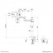 Neomounts DS60-425BL1 Monitor arm 17-27
