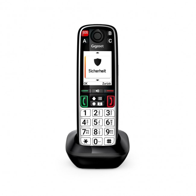 Gigaset EASY 500HX Analog/DECT telephone Caller ID Black, Silver