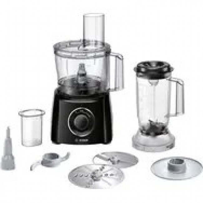 Bosch MCM3201B food processor 800 W 2.3 L Black, Transparent