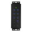 ICY BOX IB-HUB1703-QC3 USB 3.2 Gen 1 (3.1 Gen 1) Type-B 5000 Mbit/s Black ICY BOX IB-HUB1703-QC3 USB 3.2 Gen 1 (3.1 Gen 1) Type-B 5000 Mbit/s Black