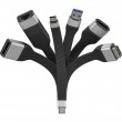 Techly ICOC USBC-RJ45 networking cable Black 0.144 m