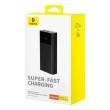 Baseus Star-Lord Power bank with display 20000mAh, 30 , USB-A, USB-C, microUSB + USB-A/USB-C cable Black