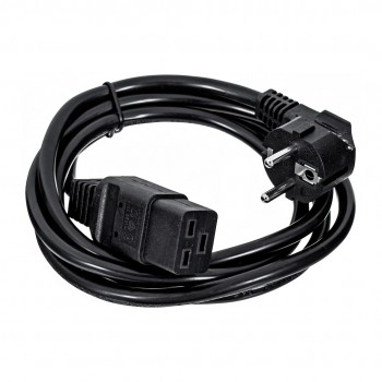 Gembird Type F/C19 1.8m Black Power plug type F C19 coupler
