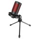 SAVIO wired gaming microphone with backlight, tripod, USB, SONAR PRO