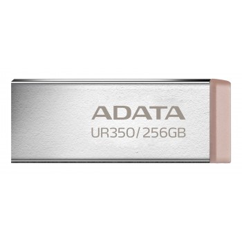 ADATA UR350 USB flash drive 256 GB USB Type-A 3.2 Gen 1 (3.1 Gen 1) Brown, Stainless steel