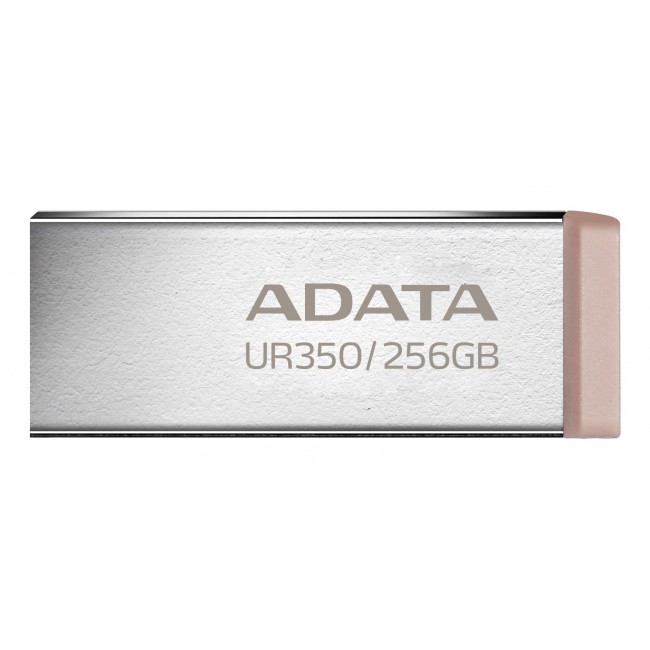 ADATA UR350 USB flash drive 256 GB USB Type-A 3.2 Gen 1 (3.1 Gen 1) Brown, Stainless steel