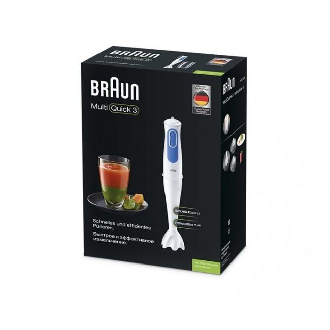 Braun MQ 3000 Smoothie 0.6 L Immersion blender 700 W Blue, White