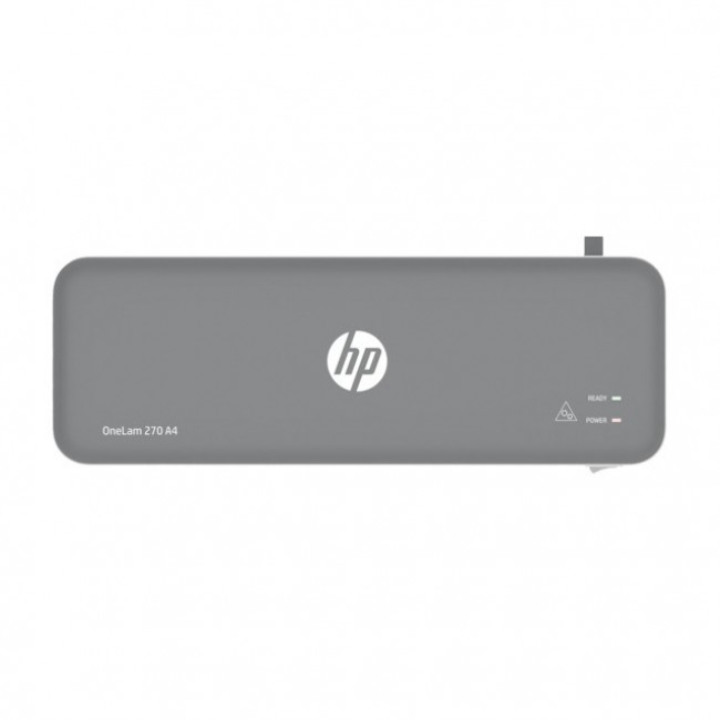 HP OneLam 270 laminator, A4, Hot, 5 pouches: A4/80 mic, grey HP OneLam 270 laminator, A4, Hot, 5 pouches: A4/80 mic, grey