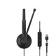 IMPACT 100 MS Mono USB-C+A - Headset - Mono