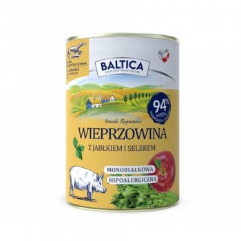 BALTICA Smaki region w Pork with apple - wet dog food - 400g