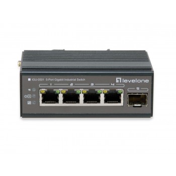 LevelOne IGU-0501 network switch Gigabit Ethernet (10/100/1000) Black