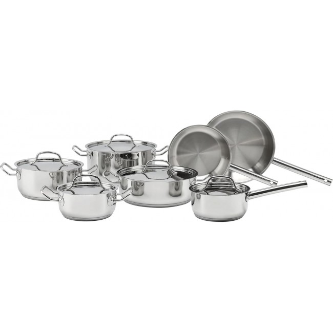 ELLE Home Stainless Steel Cookware Set ECCS200412A, 12 Pieces