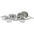 ELLE Home Stainless Steel Cookware Set ECCS200412A, 12 Pieces