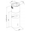 MAAN Elba2 39 cm black island horn hood