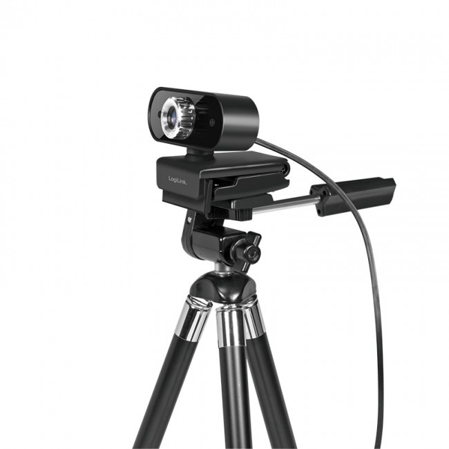 LogiLink UA0371 webcam 3 MP 1920 x 1080 pixels USB 2.0 Black, Silver