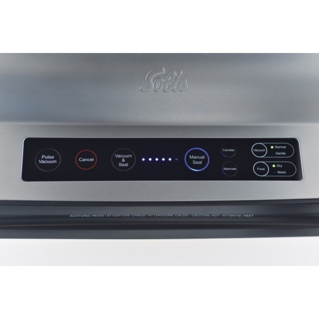 Solis Vac Prestige vacuum sealer 800 mbar Black, Stainless steel