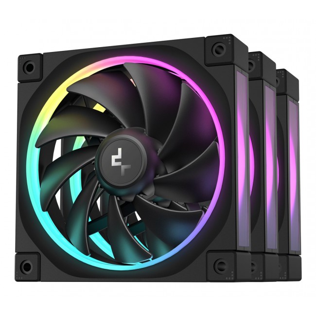 DeepCool FL12-3 in 1 Computer case Fan 12 cm Black 3 pc(s) DeepCool FL12-3 in 1 Computer case Fan 12 cm Black 3 pc(s)