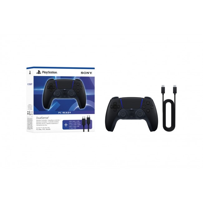 Sony Interactive Entertainment DualSense Black Bluetooth/USB Gamepad Analogue / Digital PlayStation 5, PC Sony Interactive Entertainment DualSense Black Bluetooth/USB Gamepad Analogue / Digital PlayStation 5, PC