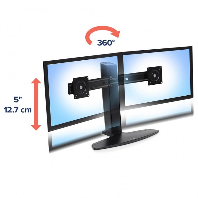 Ergotron Neo Flex Dual Monitor Lift Stand 62.2 cm (24.5