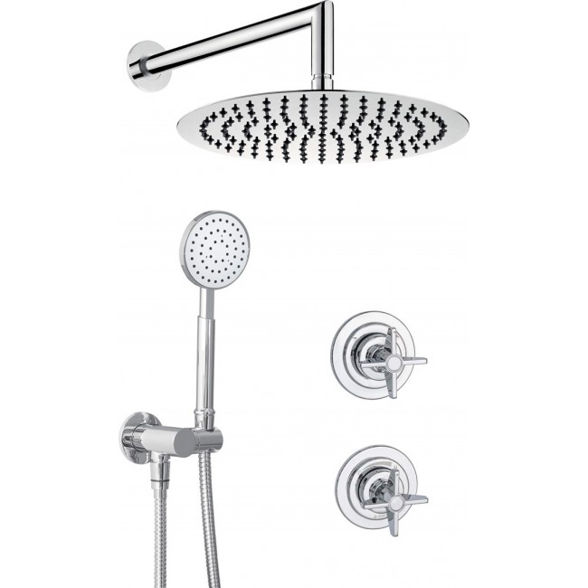 Concealed shower set