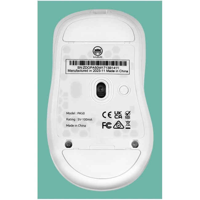 GAMIAC PA50 mouse Gaming Right-hand USB Type-C Optical 12400 DPI