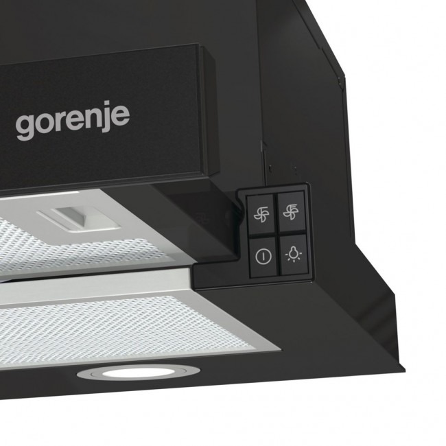 Gorenje TH62E4BG Semi built-in (pull out) Black 450 m /h