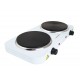 Esperanza EKH010W Adjustable electric cooker, 2 heating fields, white