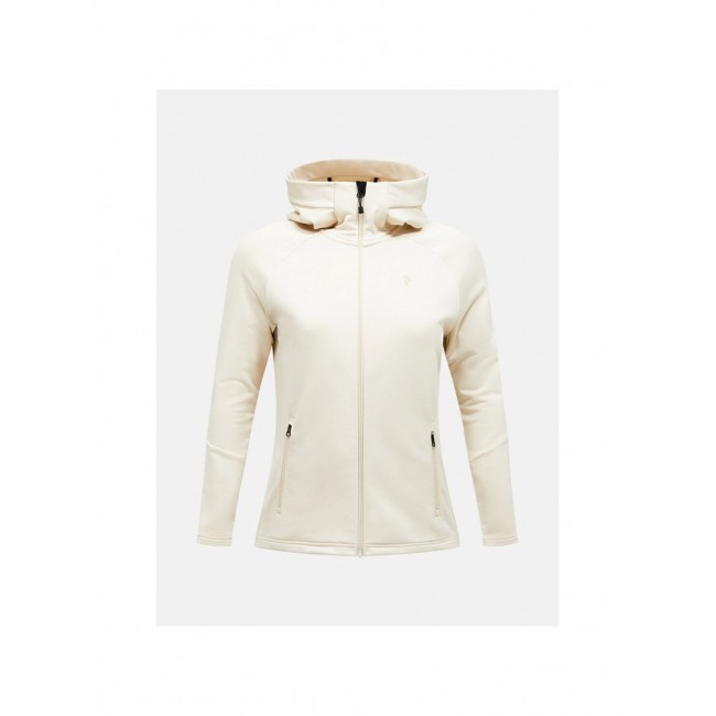 Bluza PEAK PERFORMANCE W Rider Essentials Zip Hood piaskowy - S